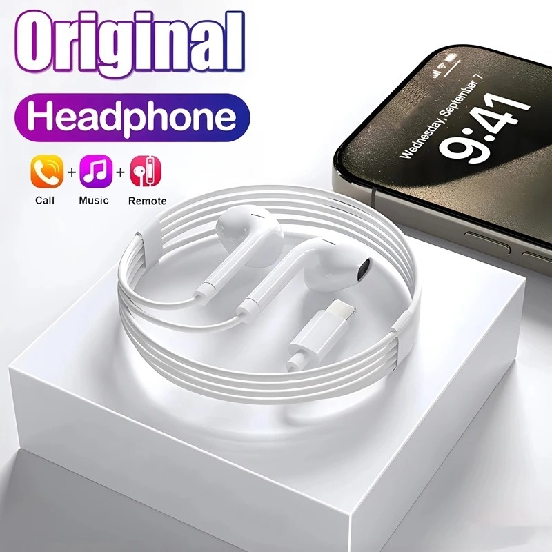 Wired Earphone Lightning - Оригинальные наушники для Apple iPhone 15